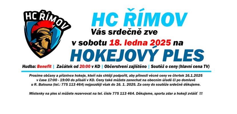 hokejový ples 2025