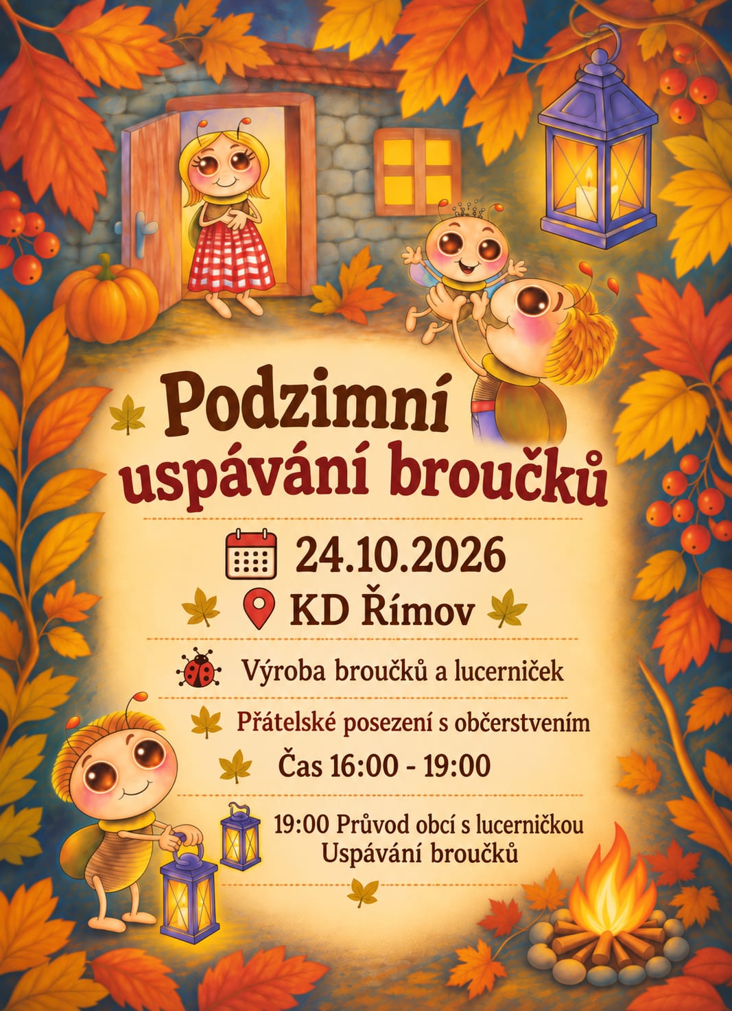 podzimní uspávání broučků